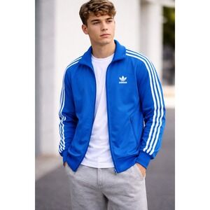 Adidas Originals Firebird Blue Track Jacket –‎ Youth Large
